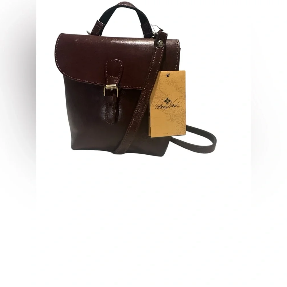 Patricia Nash Small Vatoni Brown Leather Convertible Bag/Backpack